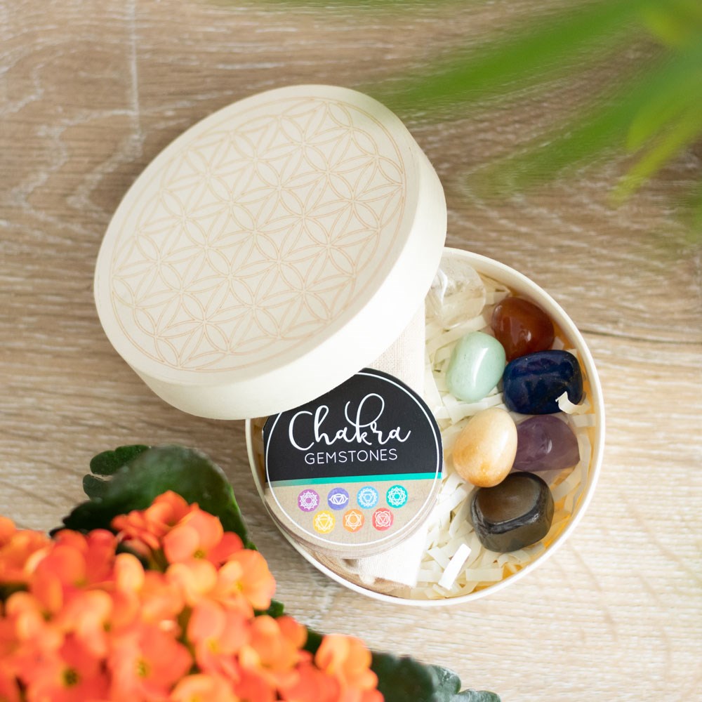 Chakra Crystal Grid Gift Set