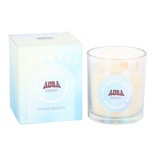 Aura Energy Ocean Breeze Iridescent Candle | Scented Candle | Witchy Home Fragrance | Gift for Him