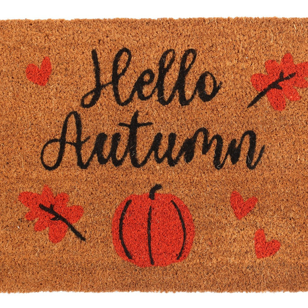 Natural Hello Autumn Doormat