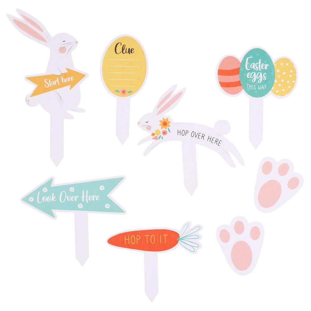 Easter Egg Hunt Cardboard Sign Kit