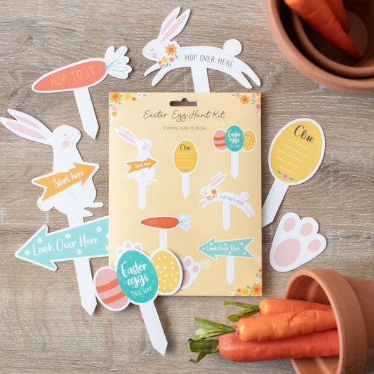 Easter Egg Hunt Cardboard Sign Kit