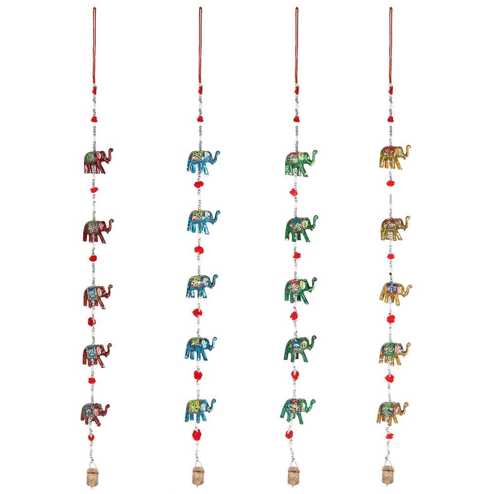 Assorted Hanging Elephant Decoration with Bell