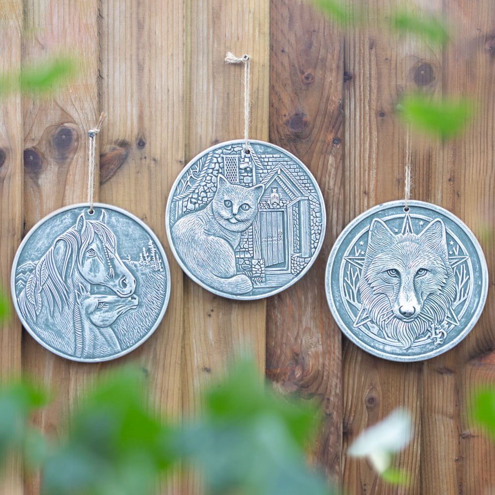 Silver Terracotta 'Wild One' Plaque By Lisa Parker