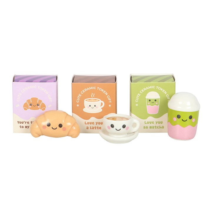 Set of 24 Kawaii Kafe Token Gifts in Display