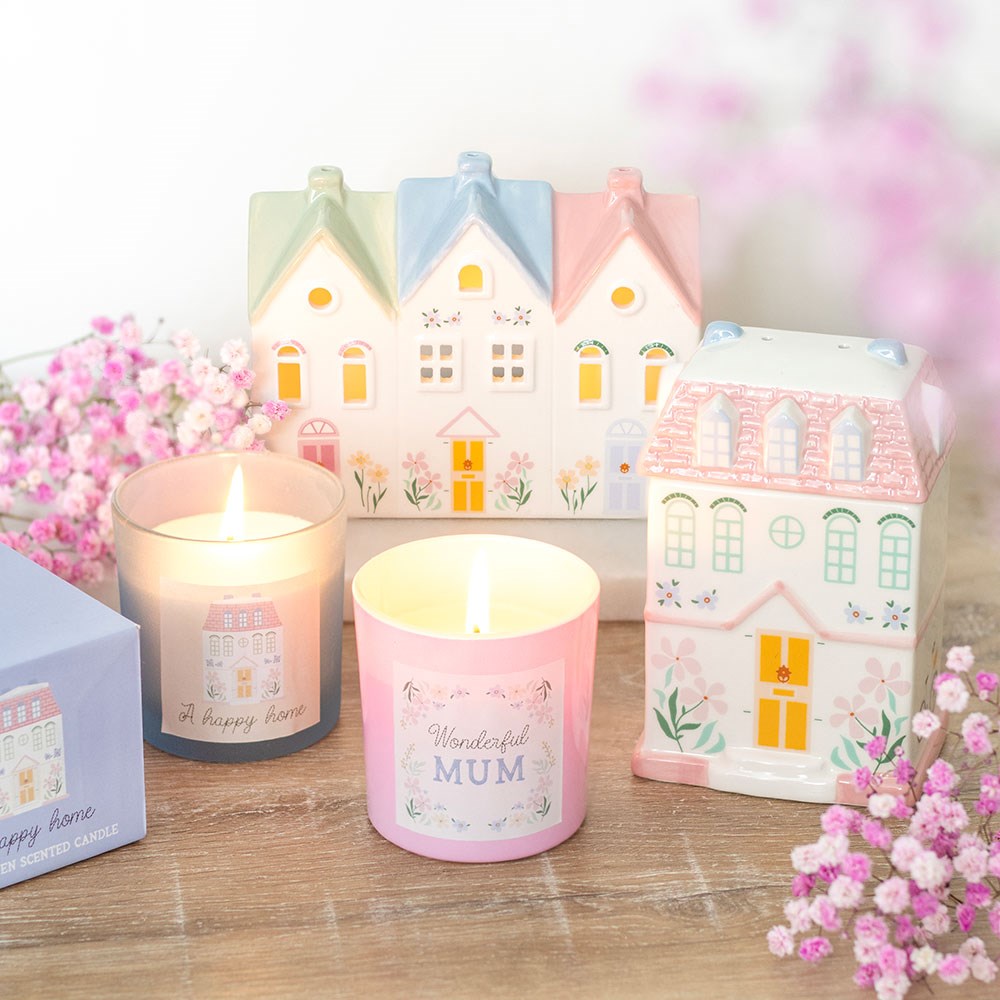 Pastel House Oil Burner and Wax Warmer