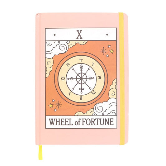 The Wheel of Fortune Vintage Tarot A5 Notebook | A5 Journal & Notebook | Witchy Divination Gift | Gift for Him