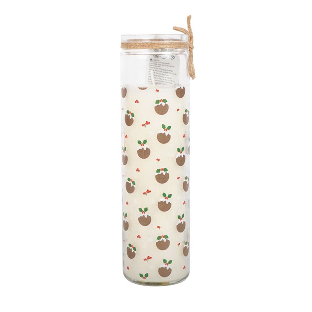 Christmas Pudding Tube Candle