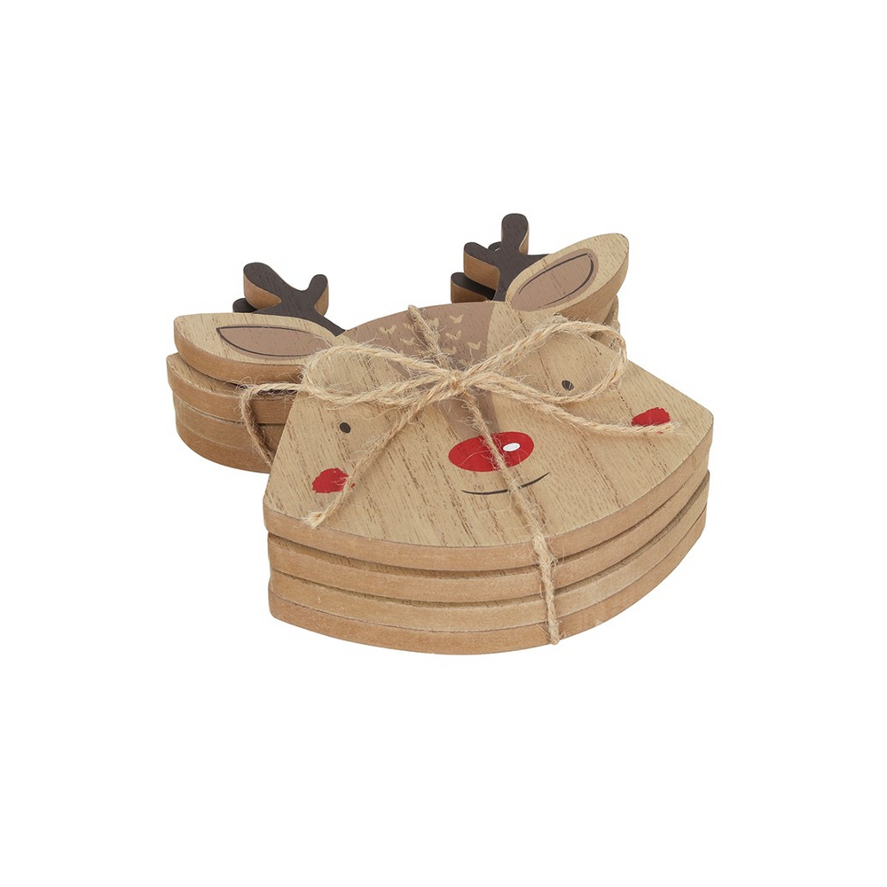Set of 4 Reindeer Coasters