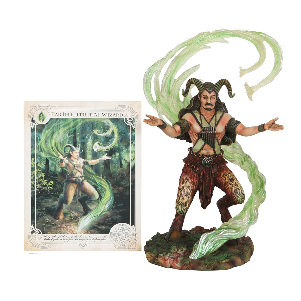 Earth Elemental Wizard Figurine by Anne Stokes