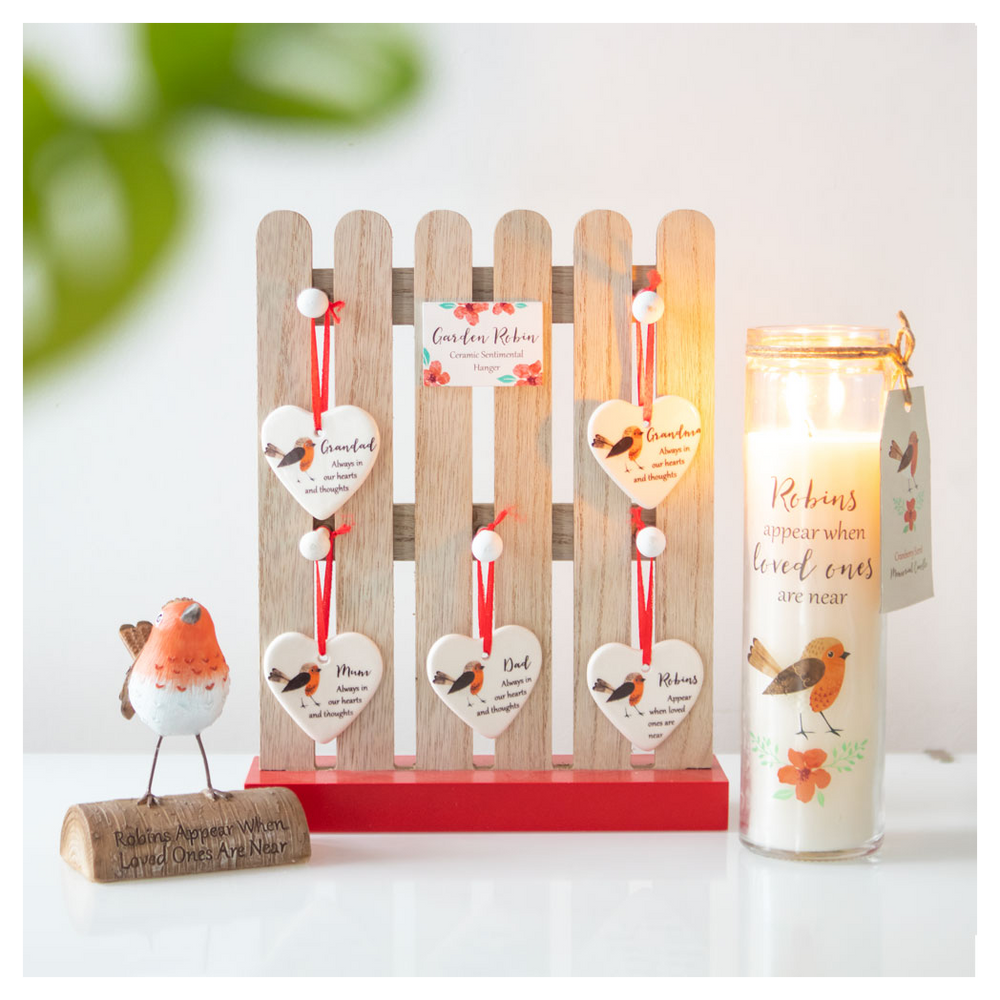 Robins Appear Cranberry Tube Candle