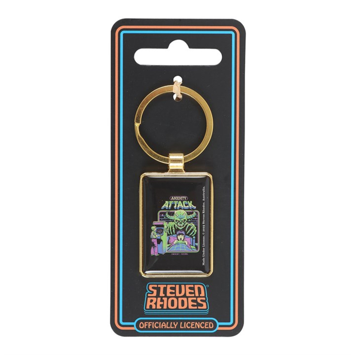 Anxiety Attack Keyring by Steven Rhodes