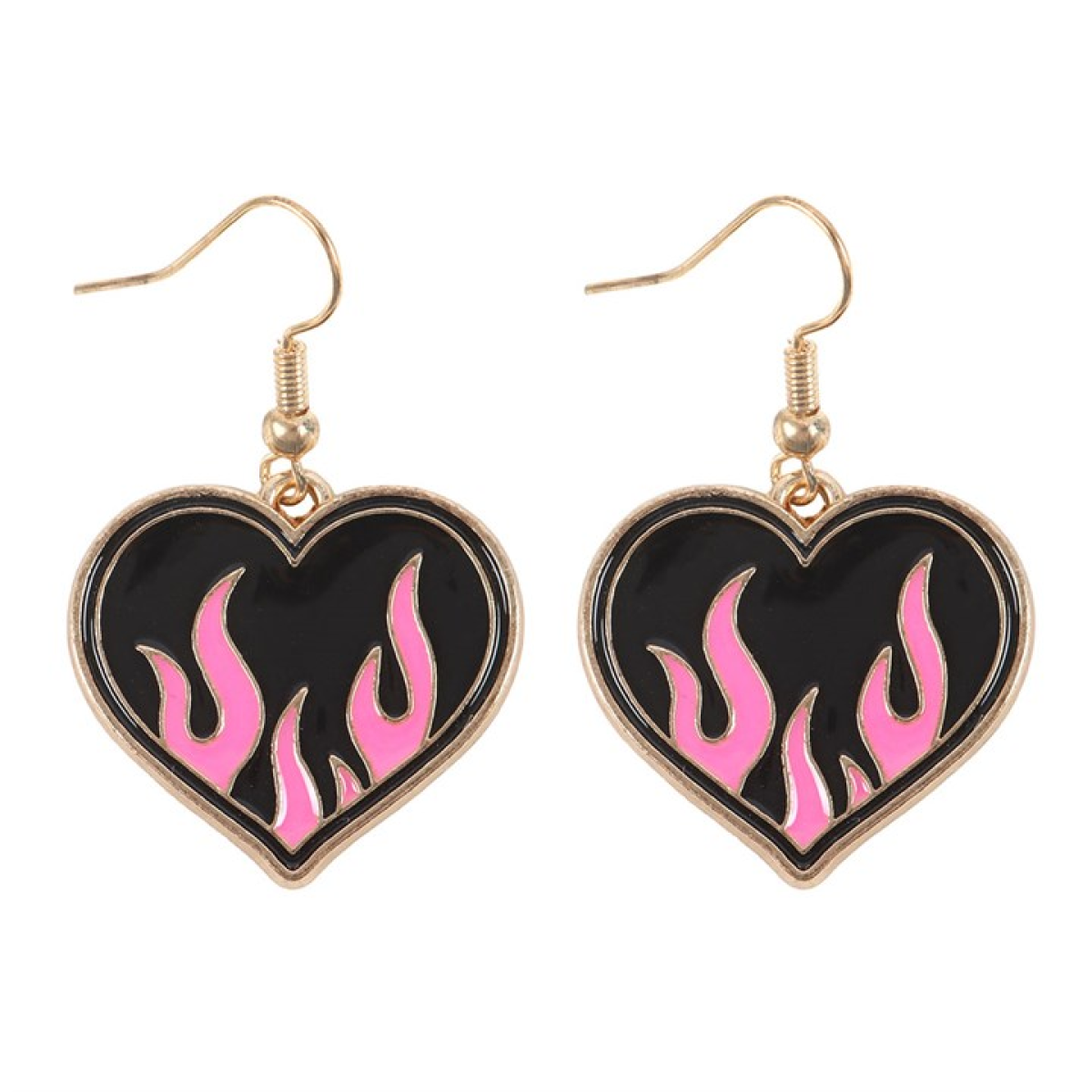 Burning Heart Earrings