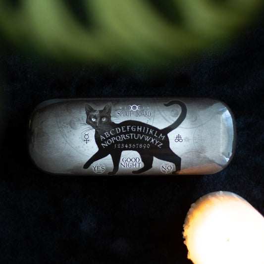 Black Cat Spirit Board Glasses Case by Alchemy