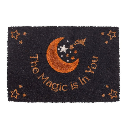 Purple The Magic is in You Doormat