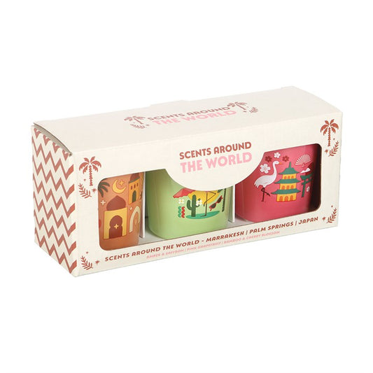 Scents Around the World Scented Candle Trio