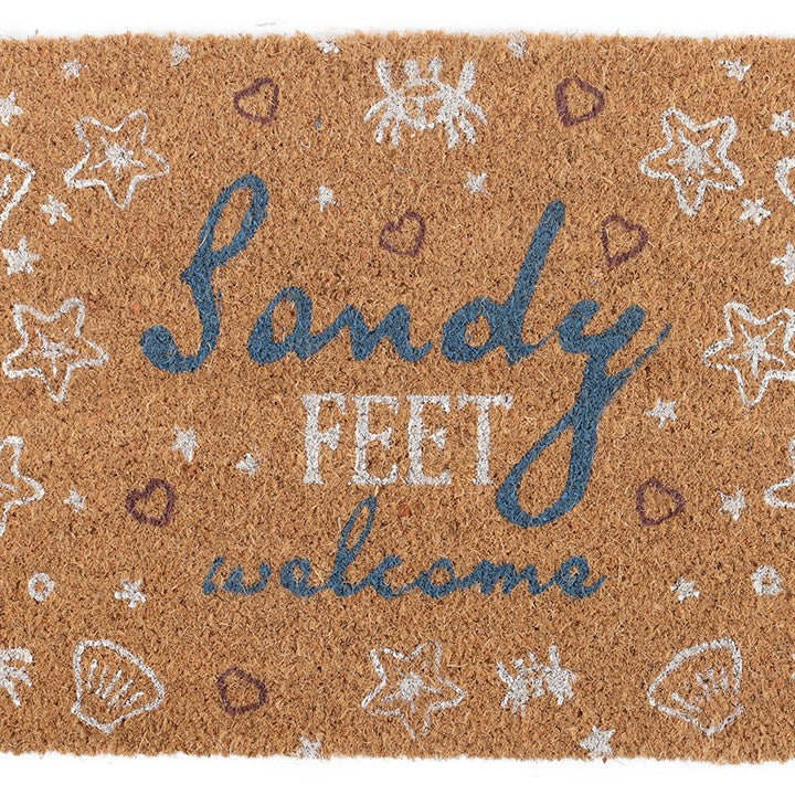 Natural Sandy Feet Welcome Doormat