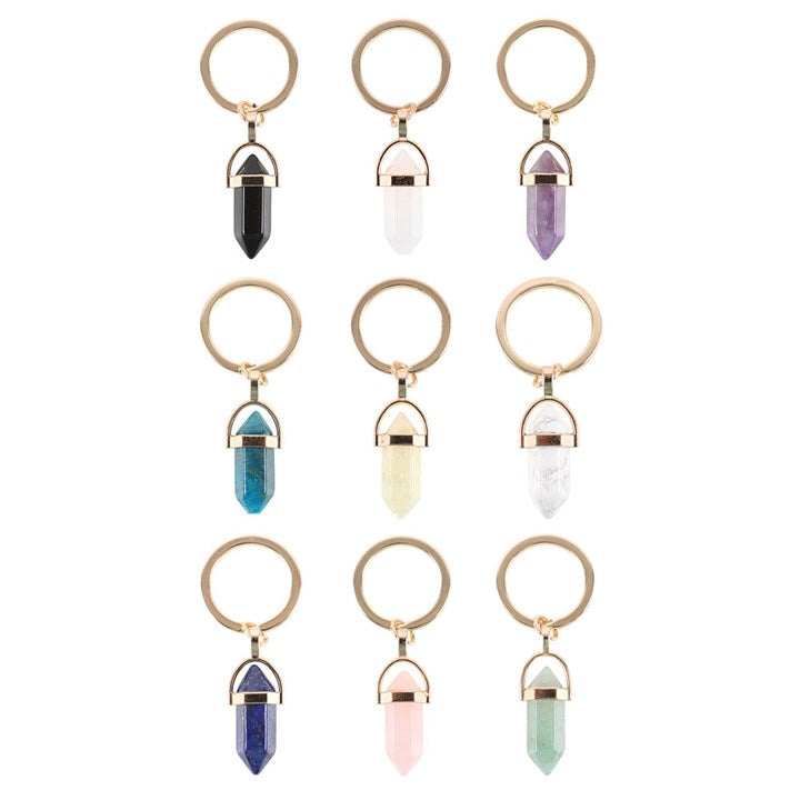 Set of 9 Crystal Keyrings