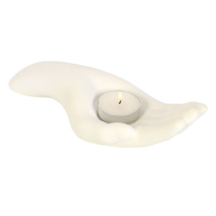 Open Hand Tealight Holder