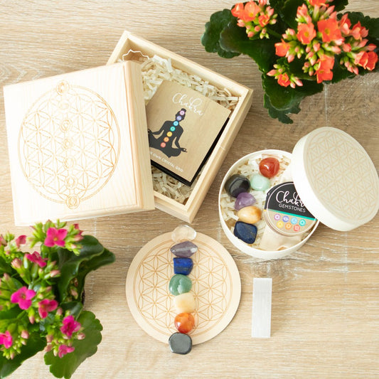 Chakra Crystal Grid Gift Set