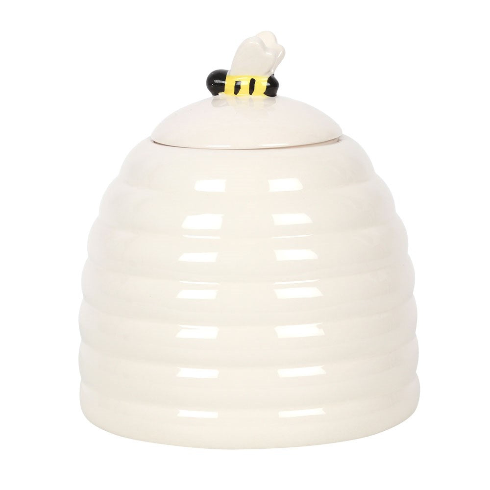 Bee Happy Ceramic Storage Jar