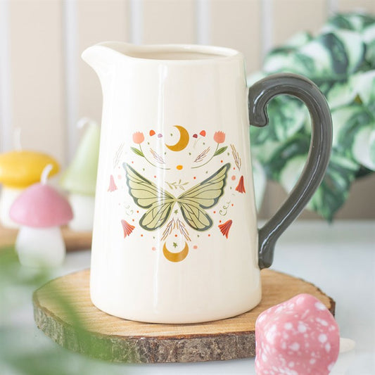 Fairy Wing Ceramic Flower Jug | Gift & Home Decor | Fairycore Cottagecore Decor | Gift for Him