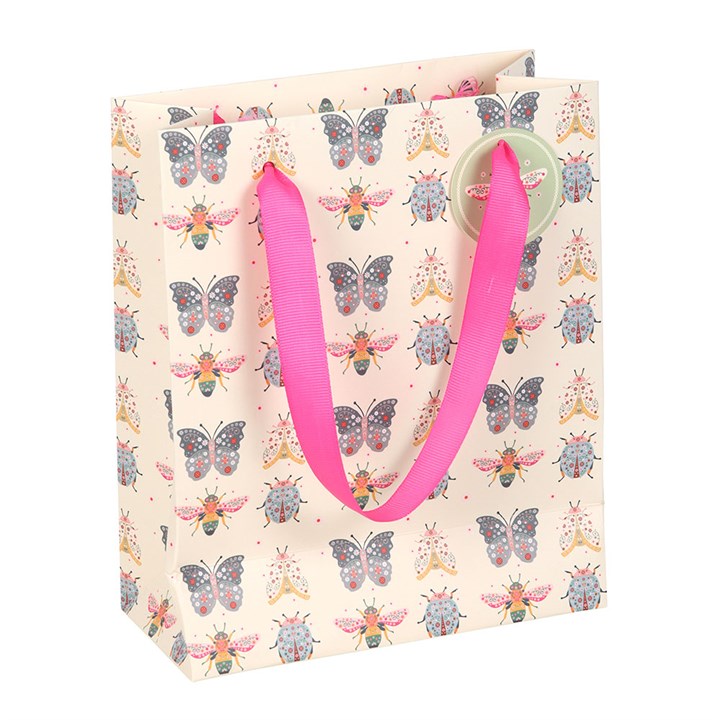 23cm Medium Floral Bug Print Gift Bag