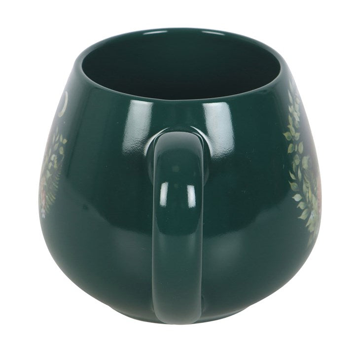 Green Fawn Rounded Mug