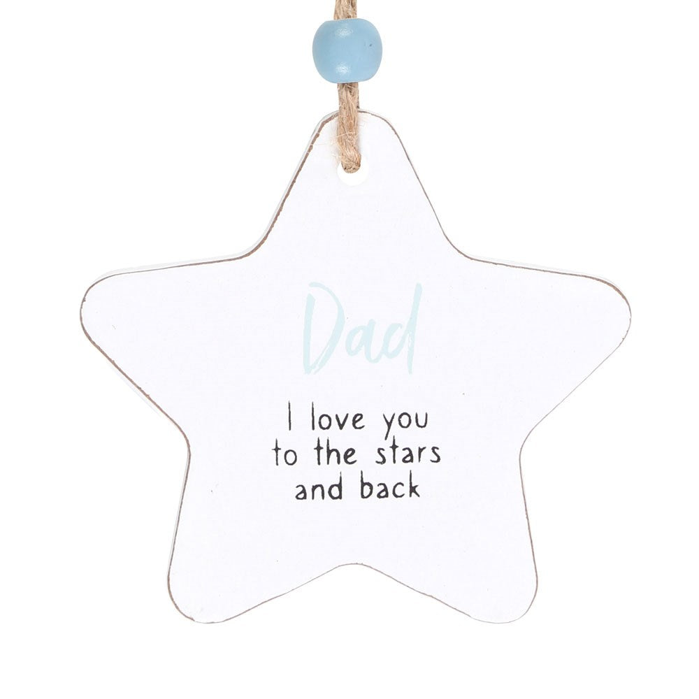 Dad Hanging Star Sentiment Sign