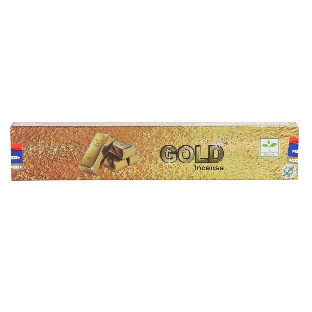 12 Packs of Gold Incense Sticks by Satya