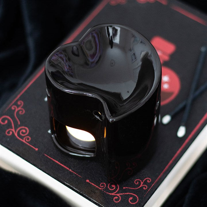 Black Heart Oil Burner and Wax Warmer