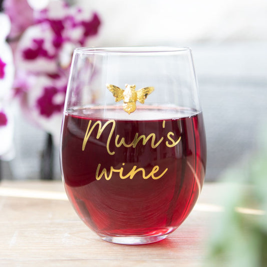 Mum's Wine Stemless Wine Glass