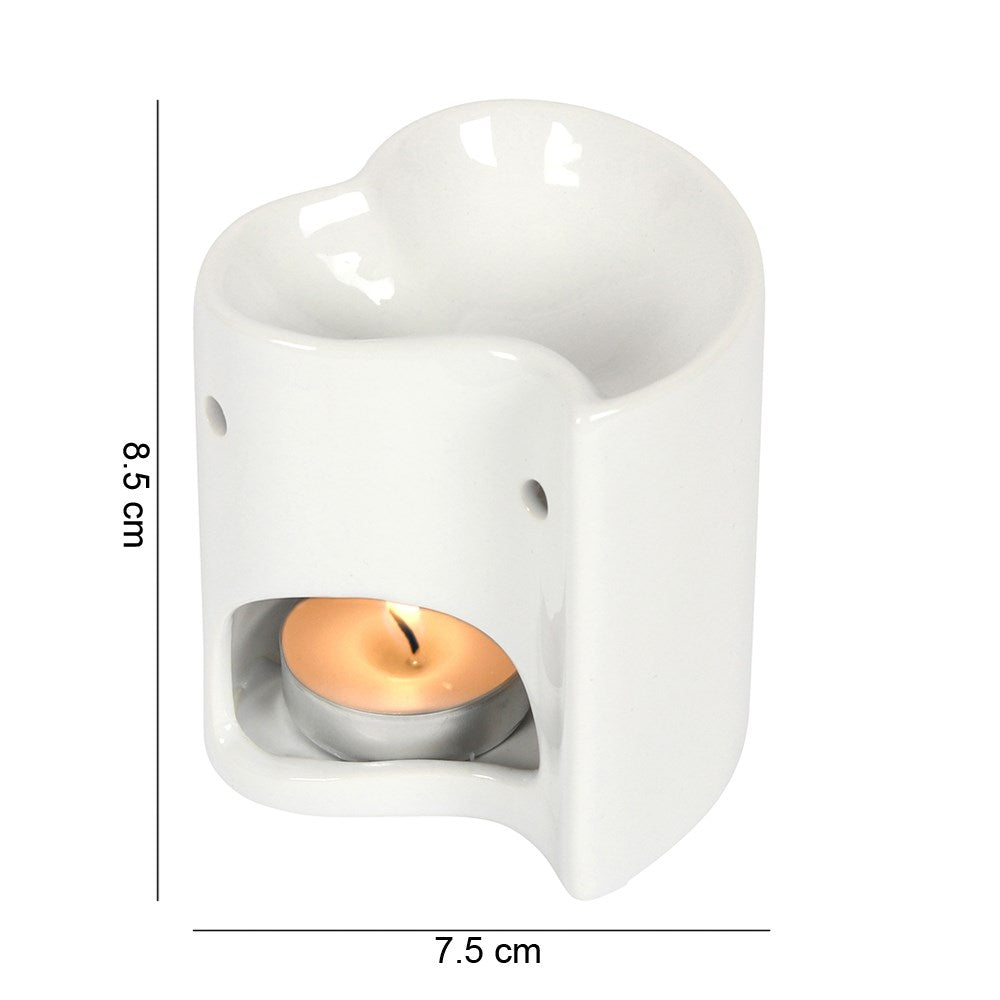 White Heart Oil Burner