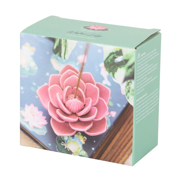 Pink Water Lily Incense Stick Holder