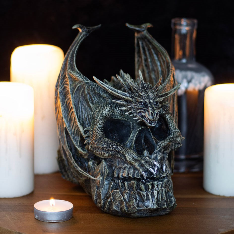 Draco Dragon Skull Ornament by Spiral Direct