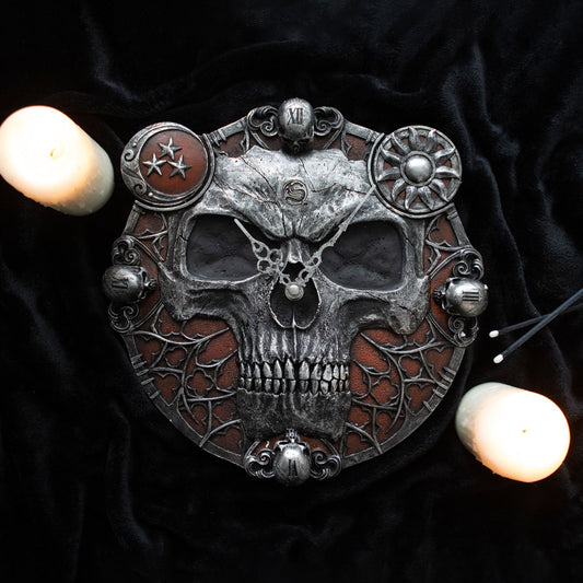 11.5in Hands of Death Resin Clock by Spiral Direct