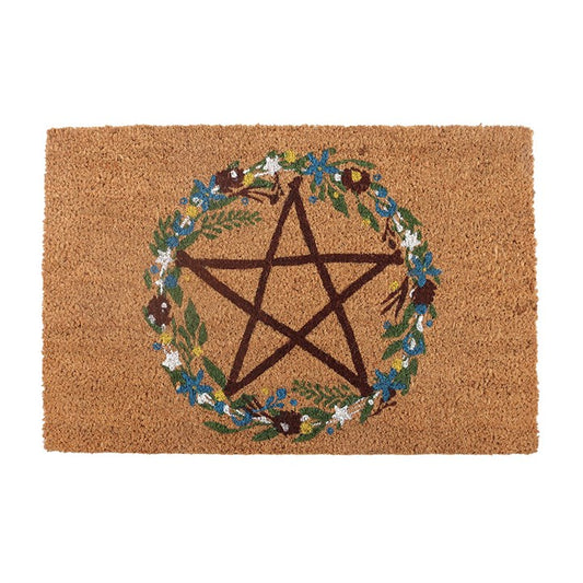 Natural Solstice Wreath Doormat | Wall Decor | Pagan Wicca Altar Decor | Housewarming Gift