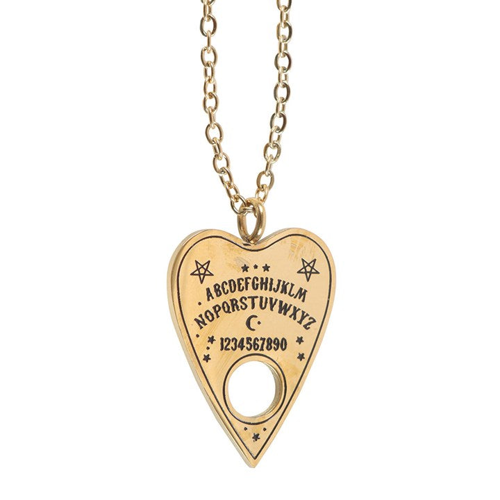 Talking Board Planchette Necklace Greeting Card