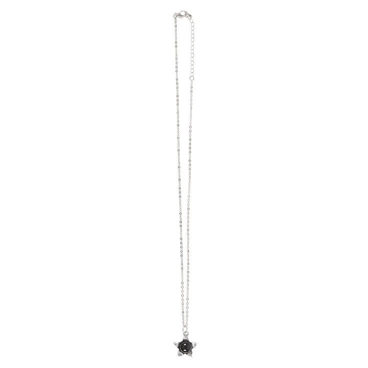 Deadly Nightshade Necklace with Black Obsidian on Greeting Card