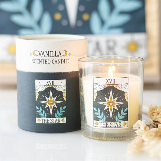 The Star Vintage Tarot Blueberry Candle | Scented Candle | Witchy Divination Gift | Unique Gift Idea