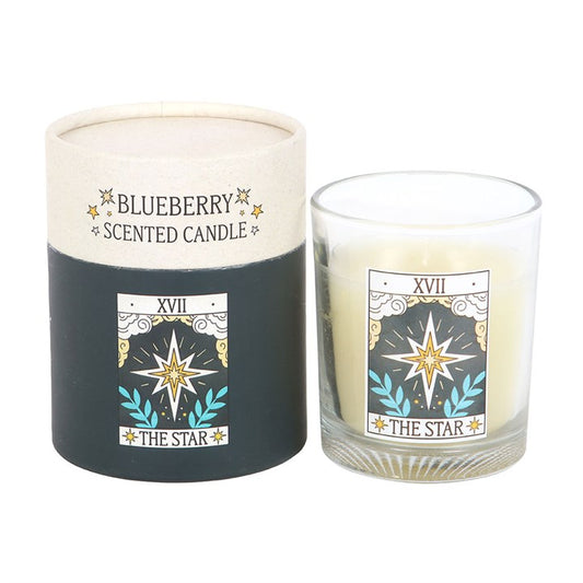 The Star Vintage Tarot Blueberry Candle | Scented Candle | Witchy Divination Gift | Unique Gift Idea