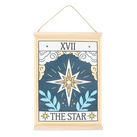 The Star Vintage Tarot Wall Hanging | Wall Decor | Witchy Divination Gift | Gift for Her