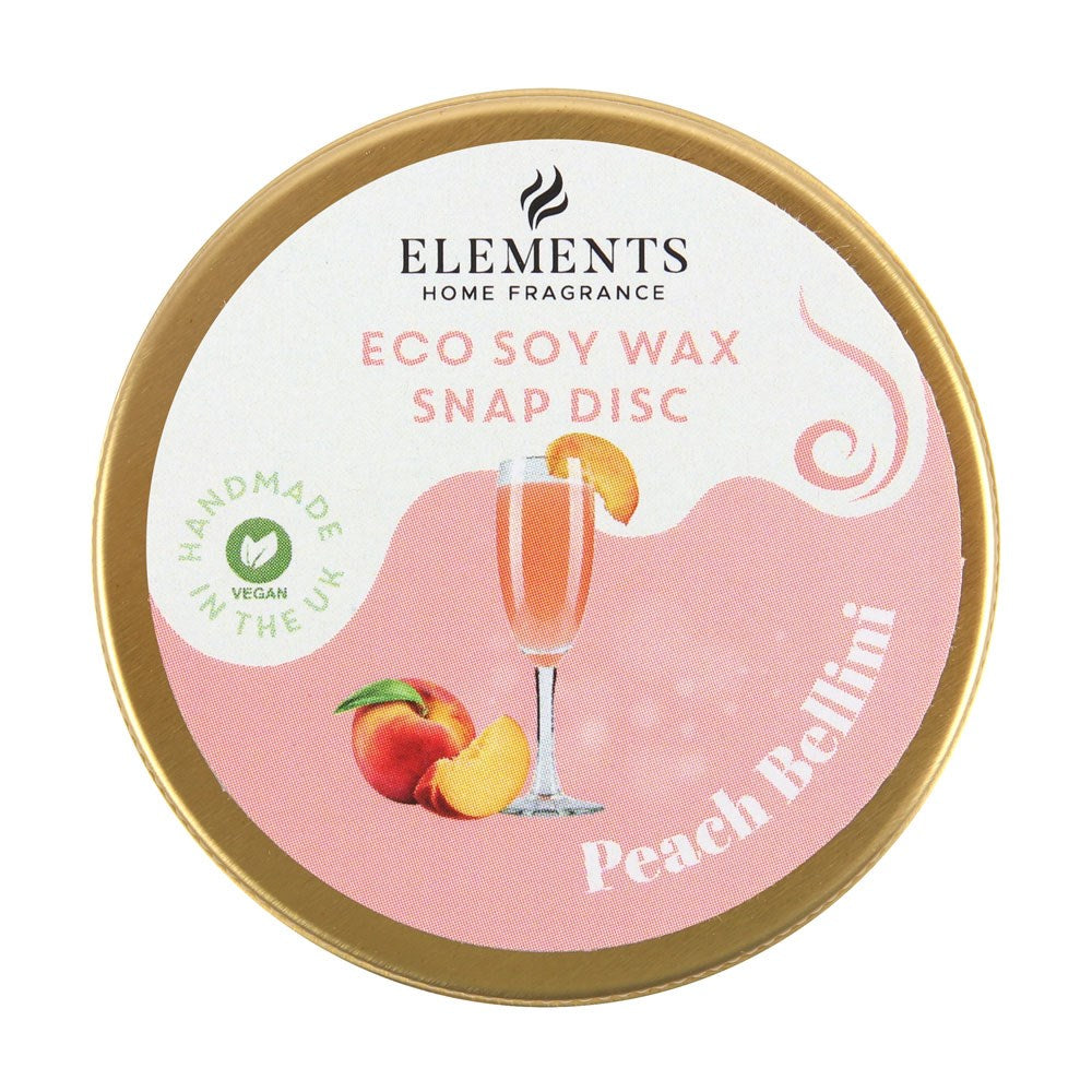 Peach Bellini Soy Wax Snap Disc