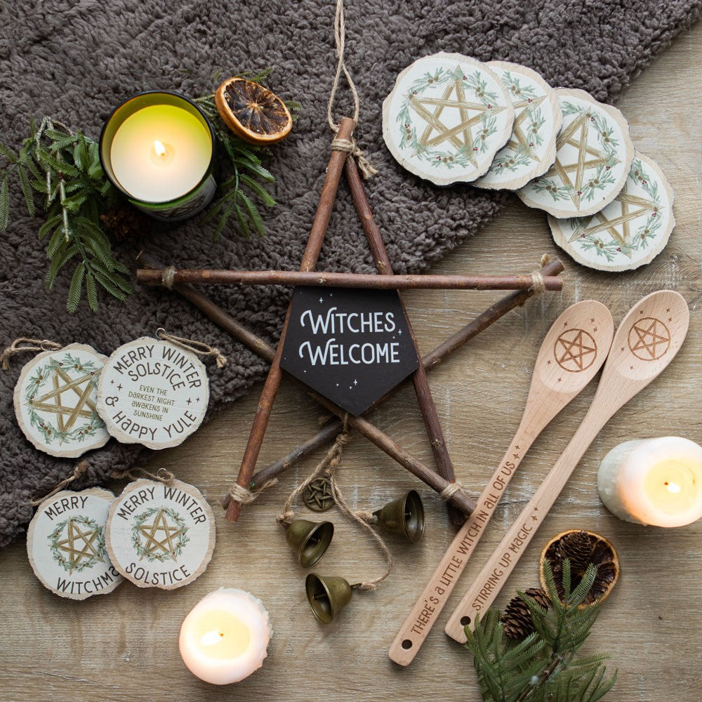 Stirring Up Magic Wooden Pentagram Spoon