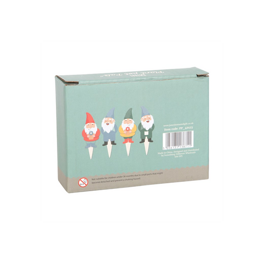 Set of 4 Mini Gnome Plant Pot Pals