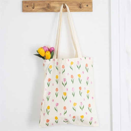Tulip Print Tote Bag