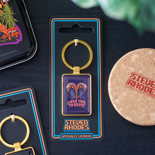Love You To Death Keyring by Steven Rhodes