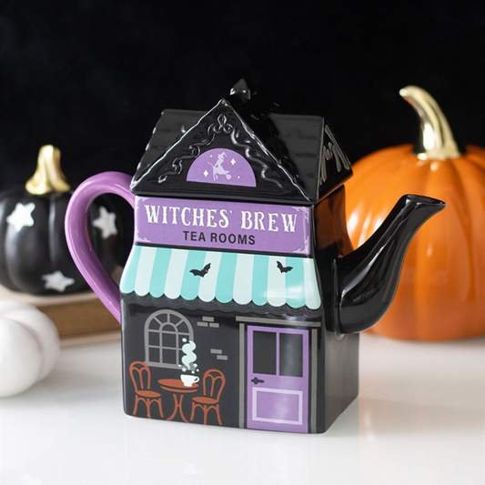 Witches' Brew Tea Room Teapot | Teapot & Tea Set | Wiccan Witchy Decor | Housewarming Gift