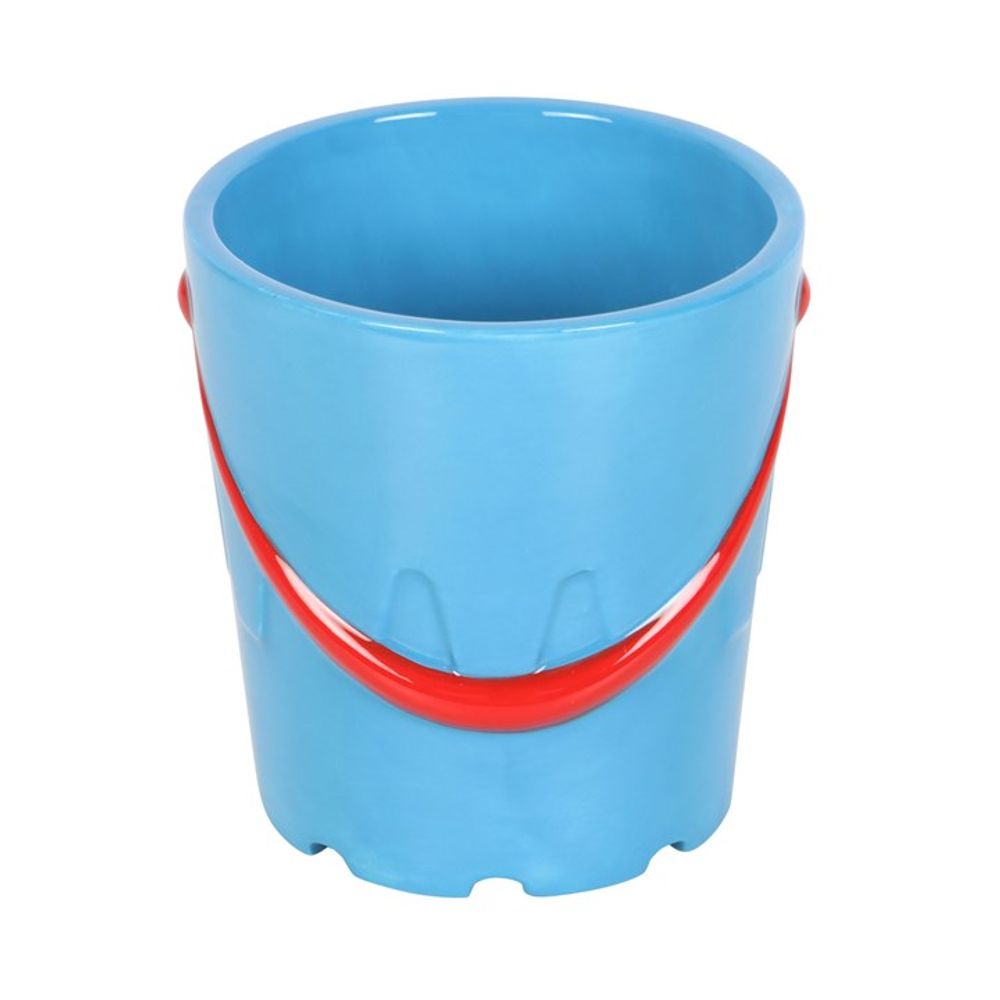 Bucket Shaped Ceramic Mug with Spade Spoon