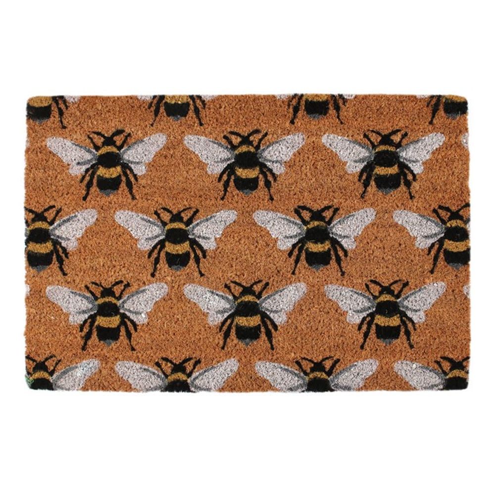 Bee Print Natural Doormat