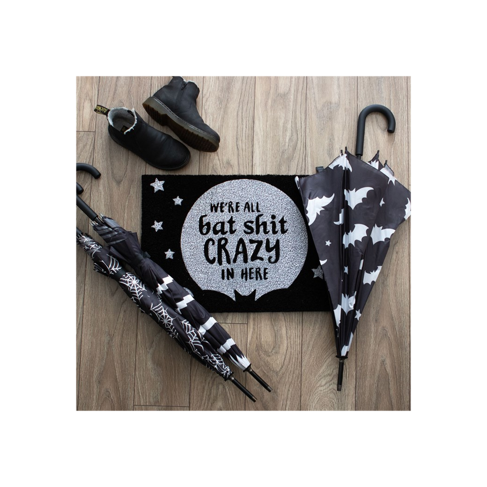 Black Bat Shit Crazy Doormat